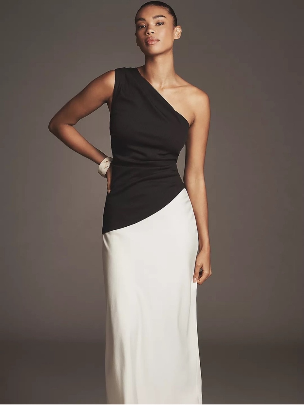 Anthropologie Ivory Aura Sovere Maxi Dress
